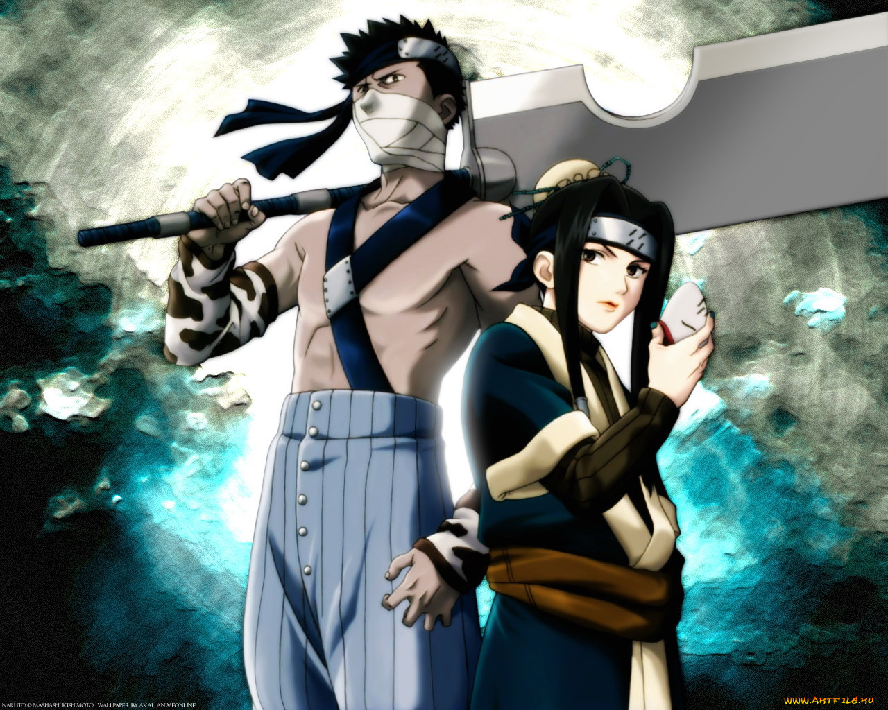 , naruto, zabuza, haku